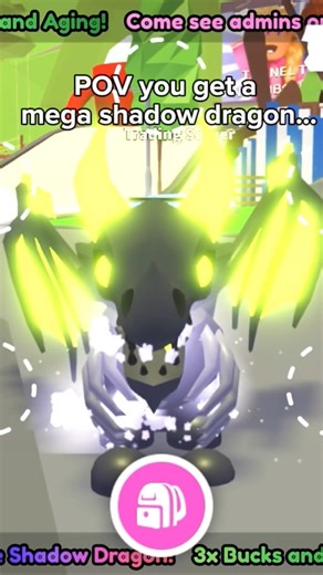 I GOT A MEGA SHADOW DRAGON!!#roblox #adoptme