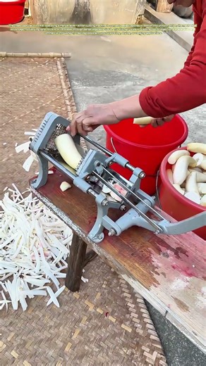 Strip Slicing: How Lever-Action Cutters Transform Root Vegetables Into Uniform Fries