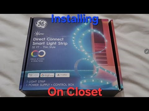 GE Cync Direct Connect 32 ft. Light Strip Instalation