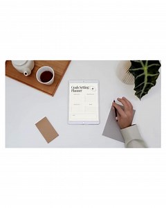 Goals Setting Planner | Minimalist Goal Organizer | Productivity Template | Digital PDF - Etsy