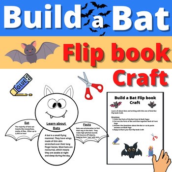 Build a Bat Flip book Craft Activity Flipbook