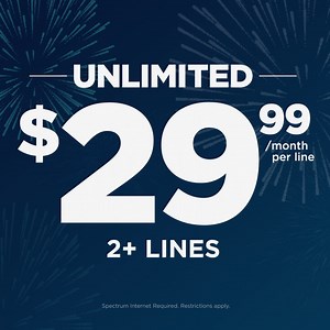 Spectrum Mobile customers, get our BEST DEAL EVER when you add one or more lines of unlimited data. | Spectrum