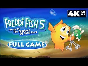 Freddi Fish 5: The Case of The Creature of Coral Cove (PC) - 4K60 Full Game Walkthrough - NC