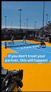 In mixed doubles, and sometimes in same gender doubles, one person may take more balls than the other. But sometimes they can go too far. This is what happens. Before you play, decide how much each player is going to take. Like and follow for more pickleball content, strategies, tips, and techniques. #pickleball #pickleballstrategy #dinking #dink #pickleballtechnique #pickleballrally #pickleballrallies #MLPpickleball #mlp #tardio #pickleballvolley | Principles of Pickleball