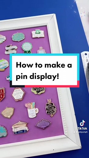 Upcycled Enamel Pin Display Tutorial