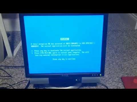 How to FORCE The Blue Screen of Death (Windows 98)