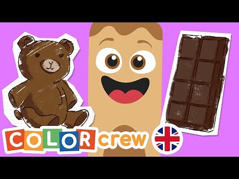 Toddler Learning Video | Color Crew - Brown |Colours |@BabyFirst Learn Colors, ABCs, Rhymes & More ​