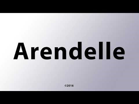 Arendelle - Pronunciation