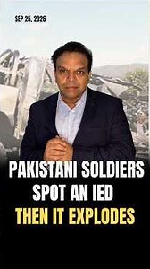 Pakistani Soldiers Spot an IED, Then It Explodes #pakistan #afghanistan #taliban #ied #explosion