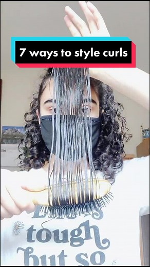 7 different ways to style curls for maximum shine and definition! #curly #curlyhairtutorial #curldefinition #curls #curltok #curlyhair #fyp