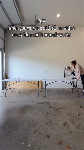 Folding tables are fine… but I just wanted something more for our Friendsgiving celebration this year 🦃🦃🦃 but since it was at our office, not our house I wasn’t sure how it was gonna pull it off! I had some requirements it had to be comfortable for 16 people, easy to transport & assemble/disassemble & affordable (after all I was building a table over a table). I was thinking about it for a minute and I woke up at 3:30 am with this idea 💡 I’d say it worked out pretty good 🔨 Supplies for 16’ 