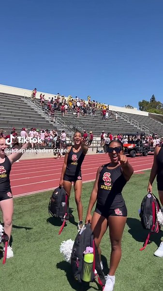We came here for band camp✨ #usc #uscspiritleaders #collegecheer #uscfootball #usccheer #usctmb #uscband #loveisland #kordell #kordellbeckham #loveisland2024 #suitcasespin