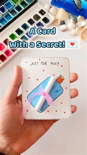 Easy DIY Gift Card with a Hidden Message 🎀 Handmade Card Tutorial