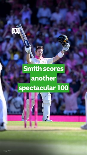 69K views · 1.8K reactions | “The best since Bradman gets ever greater!” Steve Smith has scored his 37th Test century, his fifth at the SCG. Catch every ball this summer. Live and ad-free on ABC Radio and ABC listen: https://www.abc.net.au/listen/live/sport Follow along with the live blog: https://ab.co/4jqZcBx | ABC Sport | Facebook
