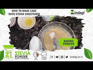 How to make cake with stevia sweetner - Zindagi Stevia Cup Cake Recipe