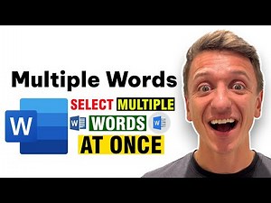How To Select Multiple Words In Microsoft Word (Quick And Easy Guide)