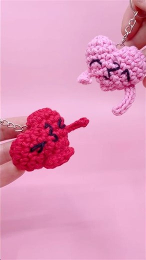 I crocheted these kissing hearts for me and my wife! ❤️ Pattern from Club Crochet