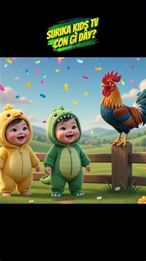 Con Gà Trống Gáy Như Thế Nào? Bé Xem Là Biết Ngay! 🐓