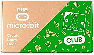 BBC Micro:BIT Micro:bit v2 Go Club (10 Pack microbit v2 go kit) with 10 BBC Micro:bit V2 Boards. Battery Holder, Micro USB Cable are Included