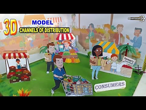 3D MODEL OF CHANNELS OF DISTRIBUTION || BUSINESS STUDIES B.ED TEACHING AIDS || PROJECT SOLUTION