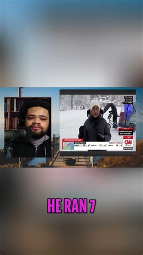 NYC Embraces Snow Storm: Runners & Calm Views! #shorts