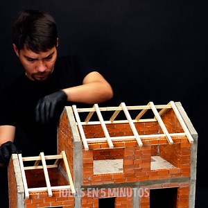 Hacer una mini casa de cemento con pequeños ladrillos: | Ideas en 5 minutos Chicos