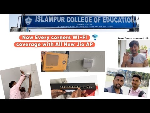 Jio New project Giving Free Access Point installation for School college hotels etc