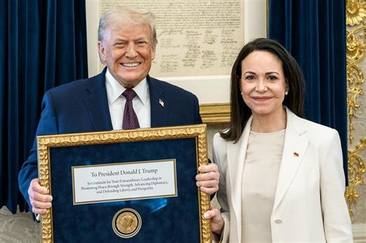 Venezuelan opposition leader María Corina Machado reveals why she gave Trump her Nobel Peace Prize medal