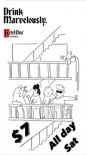 Ketel 1 shots and cocktails are only @7 dollars every Saturday!! #perqs #specials #ketel1 #saturday #seven #turnup #onelove #pizzalover | Perqs Bar