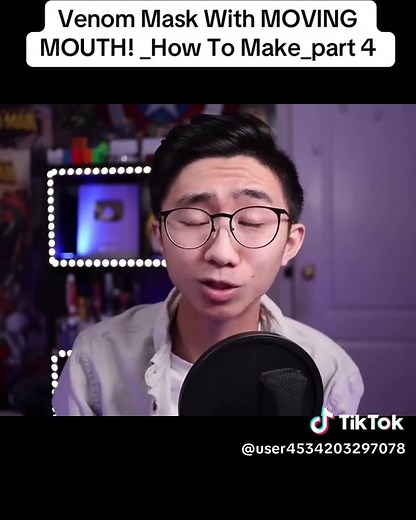 Venom Mask With Moving Mouth Tutorial - Part 4