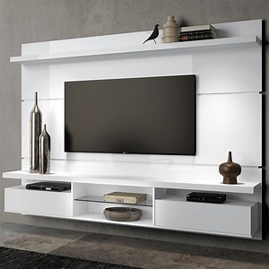 [Hot Item] TV Unit Cabinet White PVC Classic TV Stand Cabinet Panel Furniture Living Room Furniture Wooden Modern Chinese Home Customized