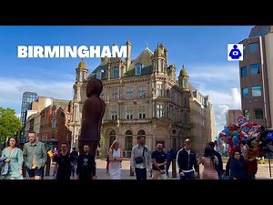 Birmingham, England Summer Walk 🇬🇧 BIRMINGHAM Walking tour | BIRMINGHAM CITY CENTRE. [4K HDR]