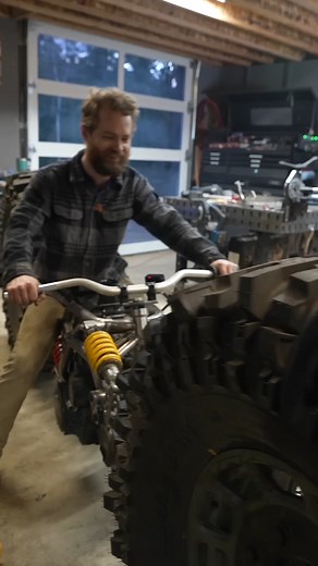 68K views · 1K reactions | Custom Motorcycle Build! Front Swingarm on 46" Mudders #carmods #usa #mechanic #fun | Grind Hard Plumbing Co | Facebook