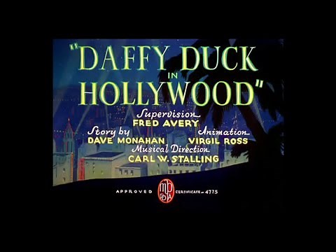 Looney Tunes "Daffy Duck in Hollywood" Opening and Closing