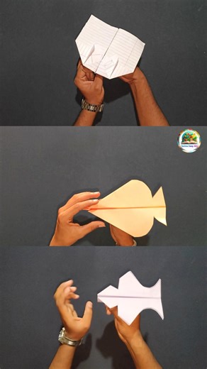 3 Best flying plane😍,paper craft ideas, Notebook paper plane,3 paper flyer#viral #shorts #new #like