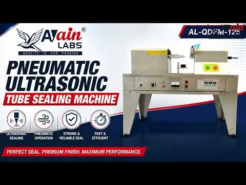 AVAIN LABS® Pneumatic Ultrasonic Tube Sealing Machine AL-QDFM-125 Demo