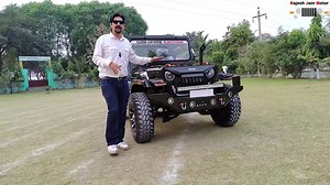 THIS JEEP IS MADE AT ONLINE ORDER FOR MR SHANTILAL SAHU JI FROM RAIPUR,CHATTISGARH,,,,, We make jeep on order only,,45 days after booking,,,no loan no emi,,,50000 advance deposit for work start,,,all complte noc documents,,,, starting price 4.50 lakh Serious buyers can contact WhatsApp Rajesh jain motor 9035785000 | Rajesh jain motors