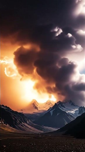 Epic Storm Clouds Exploding Over Mountain Skyline | Dramatic Timelapse