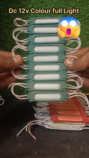 DC RGB Colourful light with 12volt Battery ||#shotrs#diy