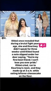 Khloé once revealed that during a brutal fight years ago, she #khloekardashian #kourtneykardashian