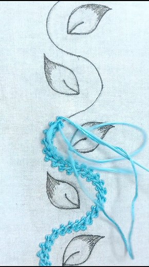 Marvelous Hand Embroidery Work for Borderline Design | Rainbow Embroidery