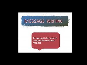 Message Writing in English, Explanation , Format and Examples