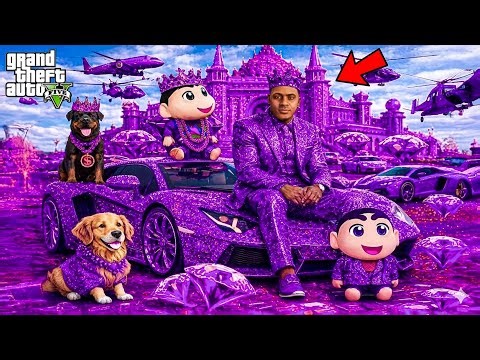 GTA 5 : Franklin & Shinchan Touch Anything Become Diamond Gold!😱 | GTA 5 Bangla Gameplay