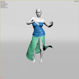 Fluid Dress Cloth Sim with tyFlow in 3dsMax