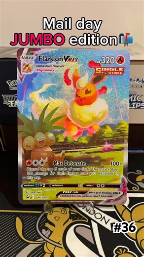 Part 2 of the eeveelution Jumbos! #flareon #jumbo #jumbocard #eeveelution #pokemon #collection