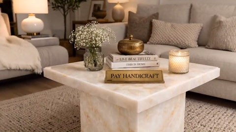 Square White Onyx Coffee Table With Cubical Base|luxury Natural Stone Center Table|modern Living Room Accent Table|handmade Marble Furniture - Etsy