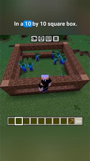 me vs 10 zombies in Minecraft #minecraft #minecraftsurvivalseriesepisode1