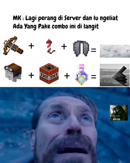 Gameplay Perang Di Minecraft: Perang Chik dan Pesawat Tempur