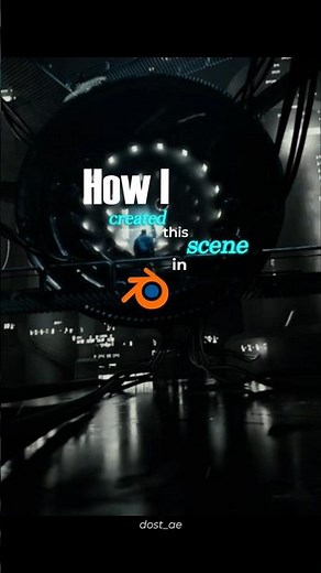 Create a Portal scene in Blender #blender3d #3d #cinematic