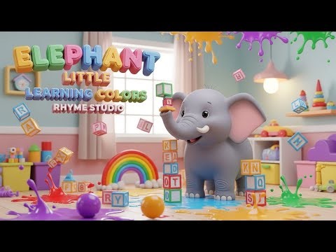 Elephant Little Learning Colors 🐘🌈🎵 | Fun Colors Song for Kids & Toddlers 👶✨